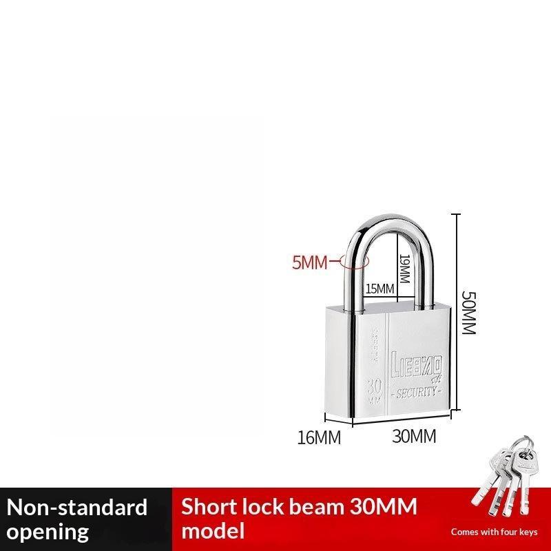 1 Pcs High Security Stainless Steel Keyed Alike Padlocks Cut Resistant Shackle For Gates Lockers Warehouse