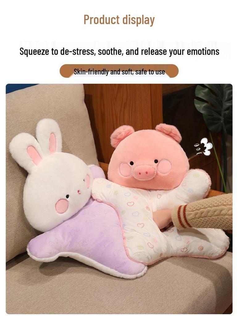 Soothing Plush Beanbag Doll & Keychain Pillow Cushion
