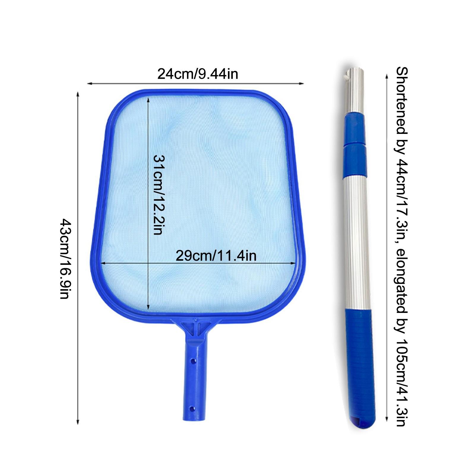 

Профессиональные грабли для листьев, глубокий мешок, сетки для чистки бассейнов, спа-скиммер, сетка для бассейна, сетка для чистки бассейнов, аксессуары для бассейна One Size синий
