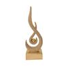 Modern Abstract Resin Desktop Ornament Flame Play Pearl Sculpture Office Living Room Bar Entryway Decor