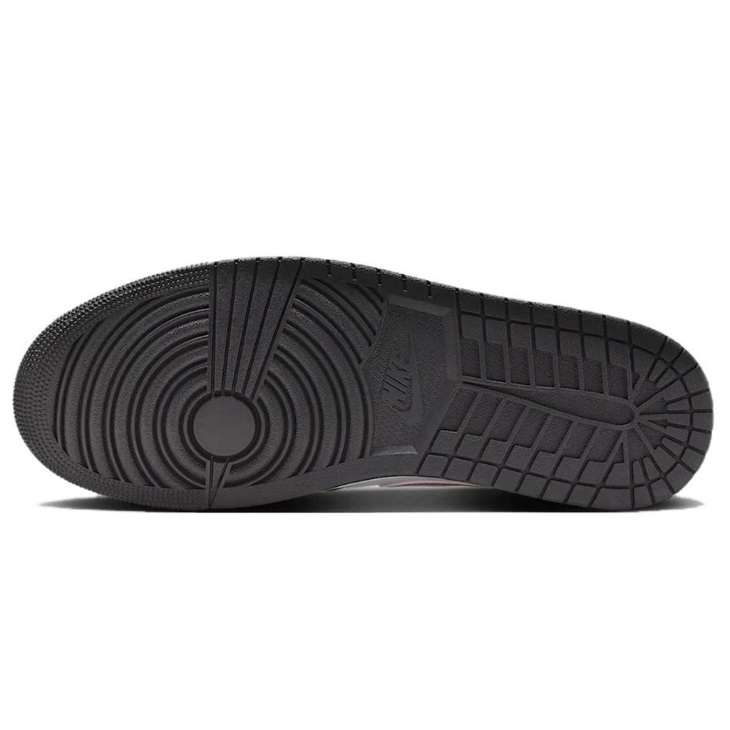 Jordan Air Jordan 1 Low Top Vintage Basketball Shoes Unisex Black Gray DC0774-101(Team1053-BOX)