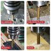 Heavy-Duty Multi-Function Step Drill Bit Suitable for Metal, Wood & Plastic - Titanium Chromium Cast Iron Drill Bits with One-Step Hole Expansion