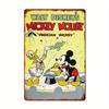 1pc Disney Mickey Mouse & Donald Duck Magician Tin Sign, Vintage Iron Wall Art for Bar, Cafe, or Entertainment Room Decor