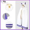Re:Zero - Starting Life in Another World Emilia Cosplay Costume with Ears, Cape, and Cloak