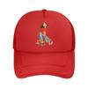 Cute Girl With Braid Scooter Floral Pants Graphic Mesh Baseball Cap For Womens Unisex FeUnisex Beach Dad Hat Hip Hop