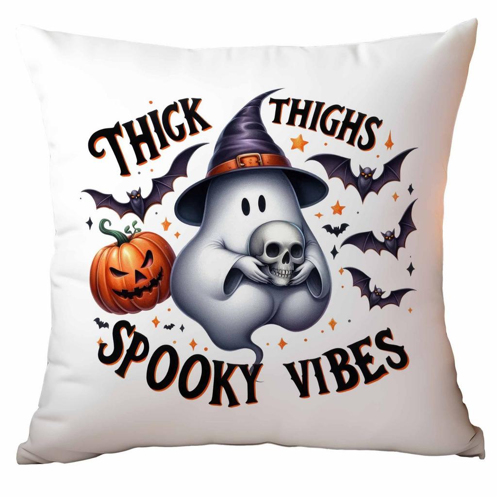 New Popular Halloween Pillowcase Cute Ghost Series Linen Material Halloween Sofa Decoration