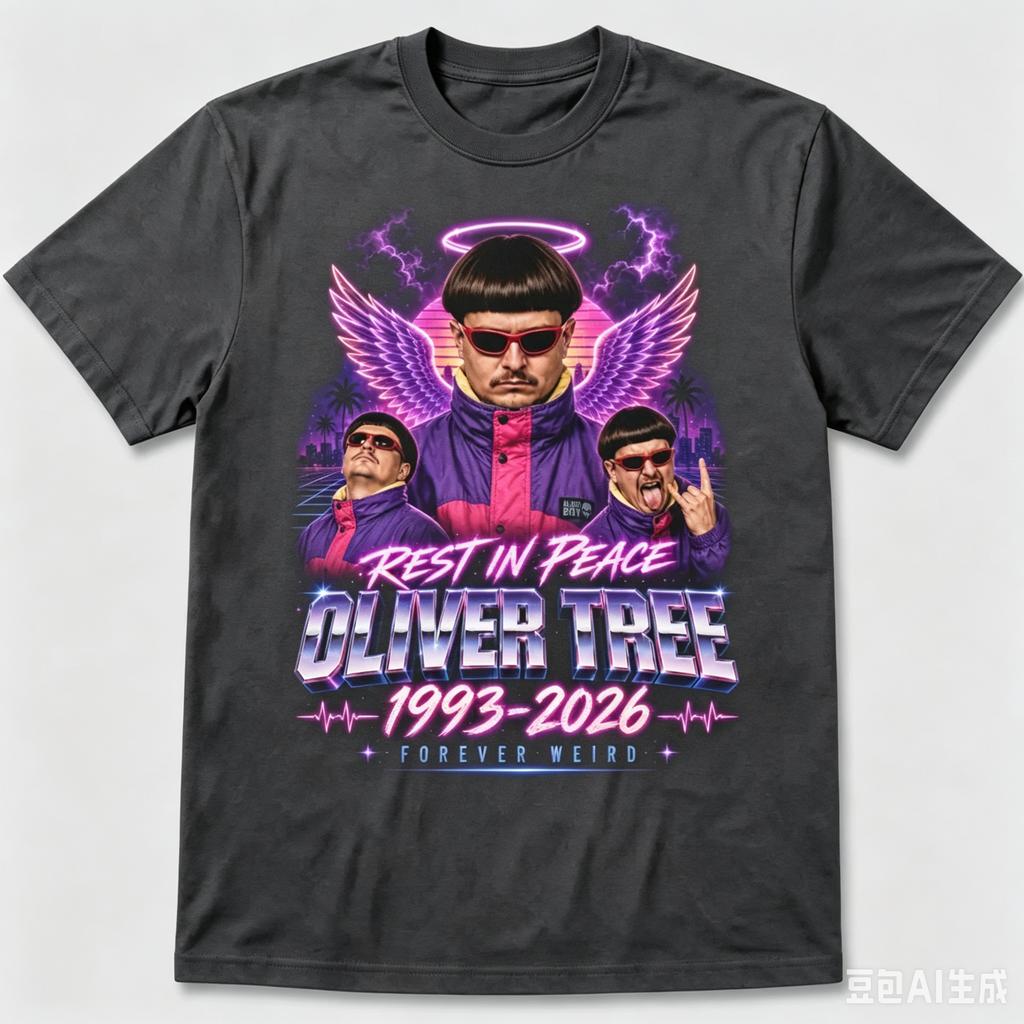 Oliver Tree Retro Shirt Oliver Tree Fan Commemorative Cotton Tshirt 2026 Summer Unisexs Wounisexs Sportswear Fan Clothing Y2k Style