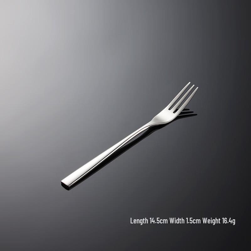 QianXing 304 Stainless Steel Edged Tea Forks - 10-Piece Set