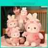 Cute Transforming Plush Toy Piggy Elephant Dinosaur Bunny Rabbit Doll Pillow Girls' Birthday Gift