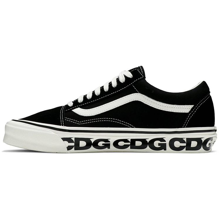 

Кроссовки unisex Comme des Garçons x Vans OG Old Skool LX Sidewall Черно-белые VN0A4P3X60E 37