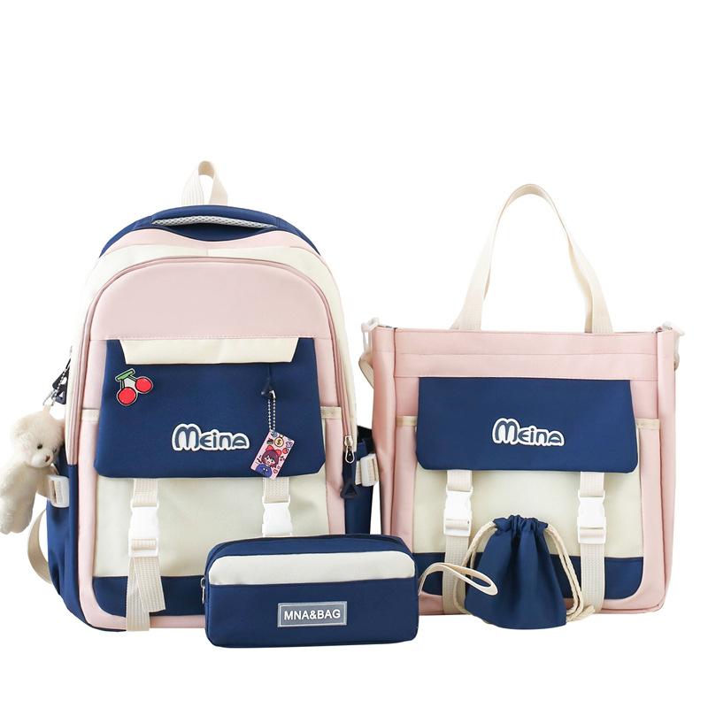 Schoolbag Female Junior High School Student Backpack Student Large Capacity Schoolbag