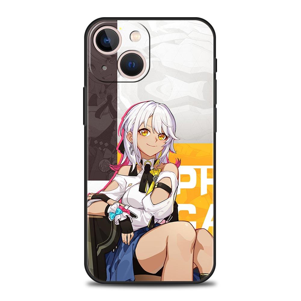Honkai Impact 3rd Game Luxury Phone Case For iPhone 13 15 14 12 11 Pro MAX XR X SE XS 7 8 Plus Silicone Black Protection Cover