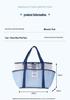 Large Capacity Mesh Toiletry Bag with Multi Pockets for Travel and Beach