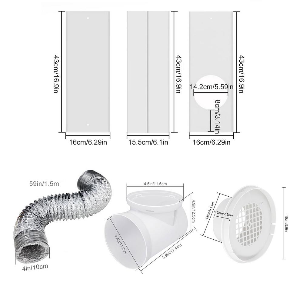 Dryer Vent Kit For Electric Dryer Exhaust Pipes Hose Dryer Vent Parts Clothes Dryer Connector For Sliding Window Dryer