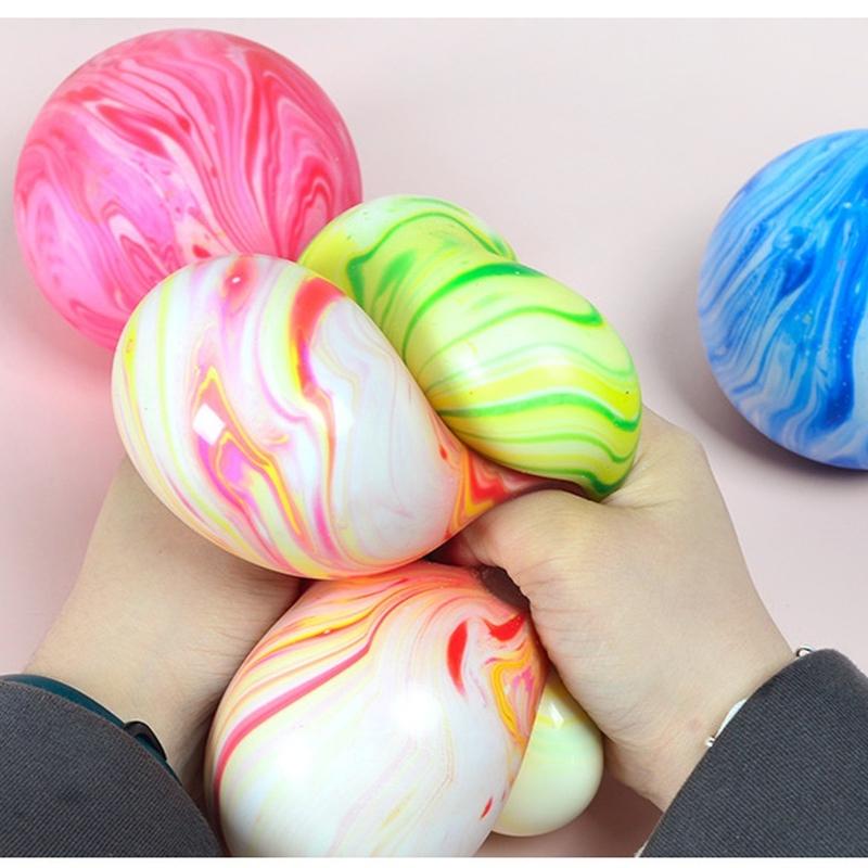TPR Stress Relief Flour Ball Squeeze Slow Rebound Hand Grip Soft Gel Fidget Toy Squishy Stress Anxiety Relief Ball Boy Toys Gift
