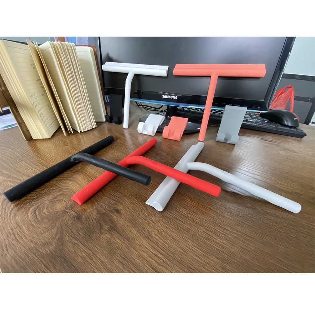 Silikon Fenster- und Glasabzieher mit Schaber – Ideal für die Haushaltsreinigung