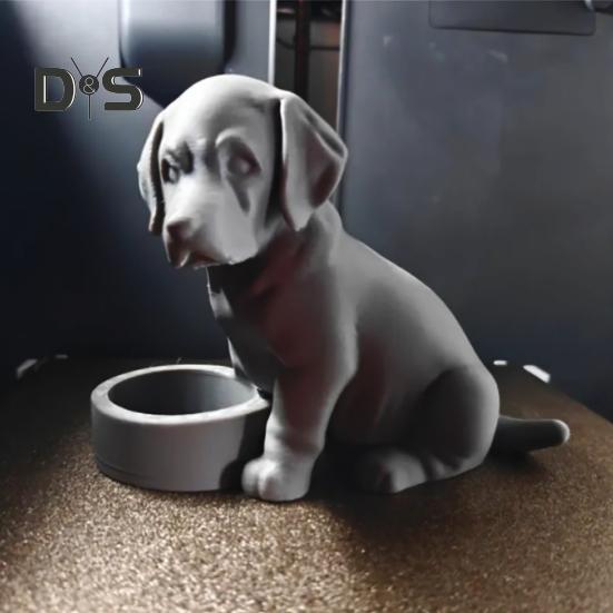 Labrador Candle Holder 3D Printed Puppy Sculpture Reusable Tealight Candle Holder for Festivals Parties Home Decor Labrador Lover Gift