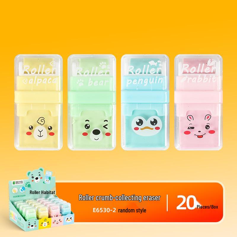

Pokemon Morning MG Light Eraser Set with Replaceable Core - 1+1 Crumb-Free, Cute Cartoon Design 1 Card