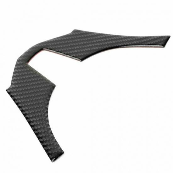 Carbon Fiber Interior Steering Wheel Trim Cover Fit For Mazda 3 Axela 2014-2016