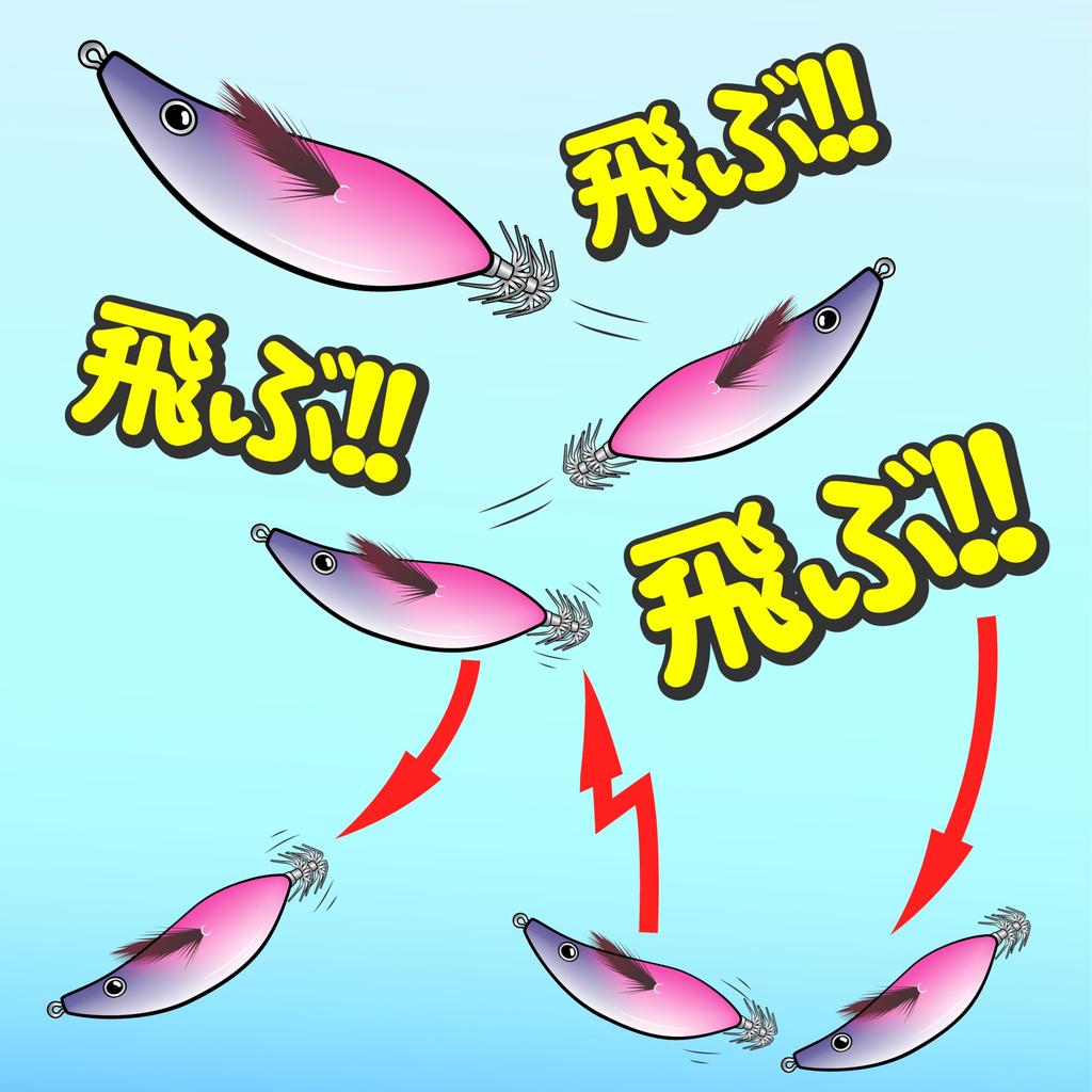 Lucky Craft Tobu Kirari LUCKY Fully Squid Saltwater Bigfin Reef Spear Red Squid GBR Nagamashi Manju 1.9, CRAFT, Weight-Shifting Egi, Eging, Metal,