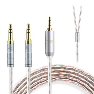 Okcsc Fone de Ouvido JBX em Ambos Para Para Para Compatível com Série HE HE1000 OFC 4 Comprimento Plug Balanceado x2 Cabo, Terminações Re-Cabo 3,5mm,