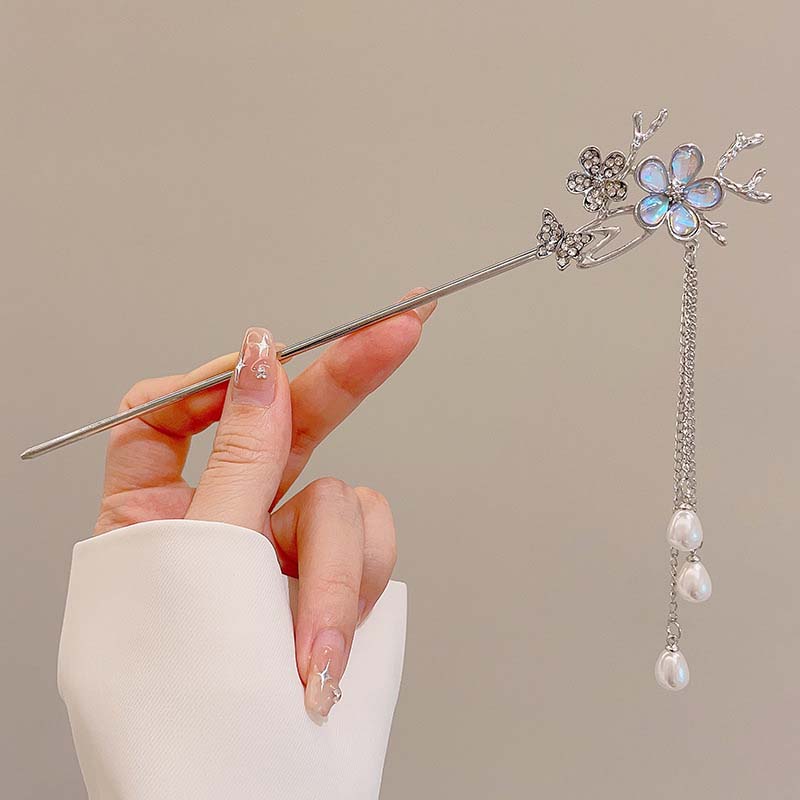Vintage Chinese Style Hairpins Handmade Hair Stick Women Metal Hair Fork Hair Chopsticks Woman Girls Jewelry Accessories