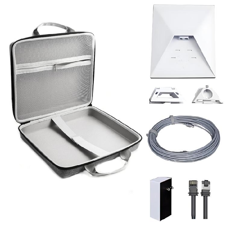 Hard EVA Storage Bag with Secure Fix Belt for Mini Router Shockproof Organiser Case Box Travel Handbag Gray