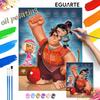 WreckIt Ralph Oil Painting by Numbers Art Kit. Handmade Diy Painting Home Decoration Gifts