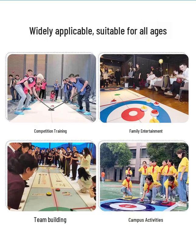 Junchu 1.8x10m Professional Ice Curling Table Set