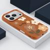 INS Floral Pattern Case For iPhone 17 Pro Max iPhone 16 15 14 13 Pro Max 11 17e 16e Luxury Leather Texture Soft Silicone Matte Cover