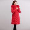 Cotton-padded Jacket Women's Extended Plus-size Cotton-padded Jacket 200 Kg Winter Knee-high Warm Cotton-padded Jacket.
