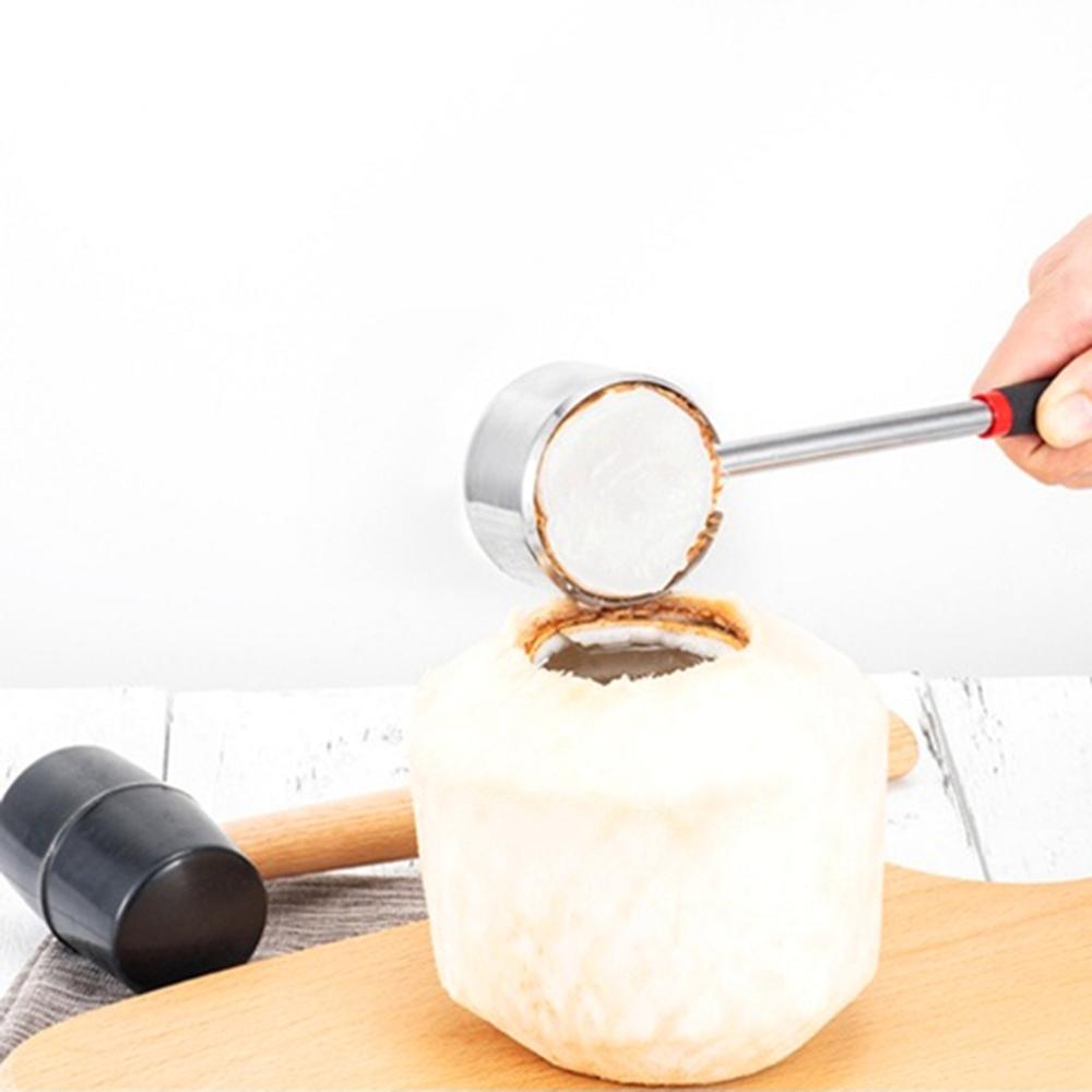 Steel For Young Coconuts Coconut Opener Coconut Opening Tool Set Hammer Coconut Shell Puncher