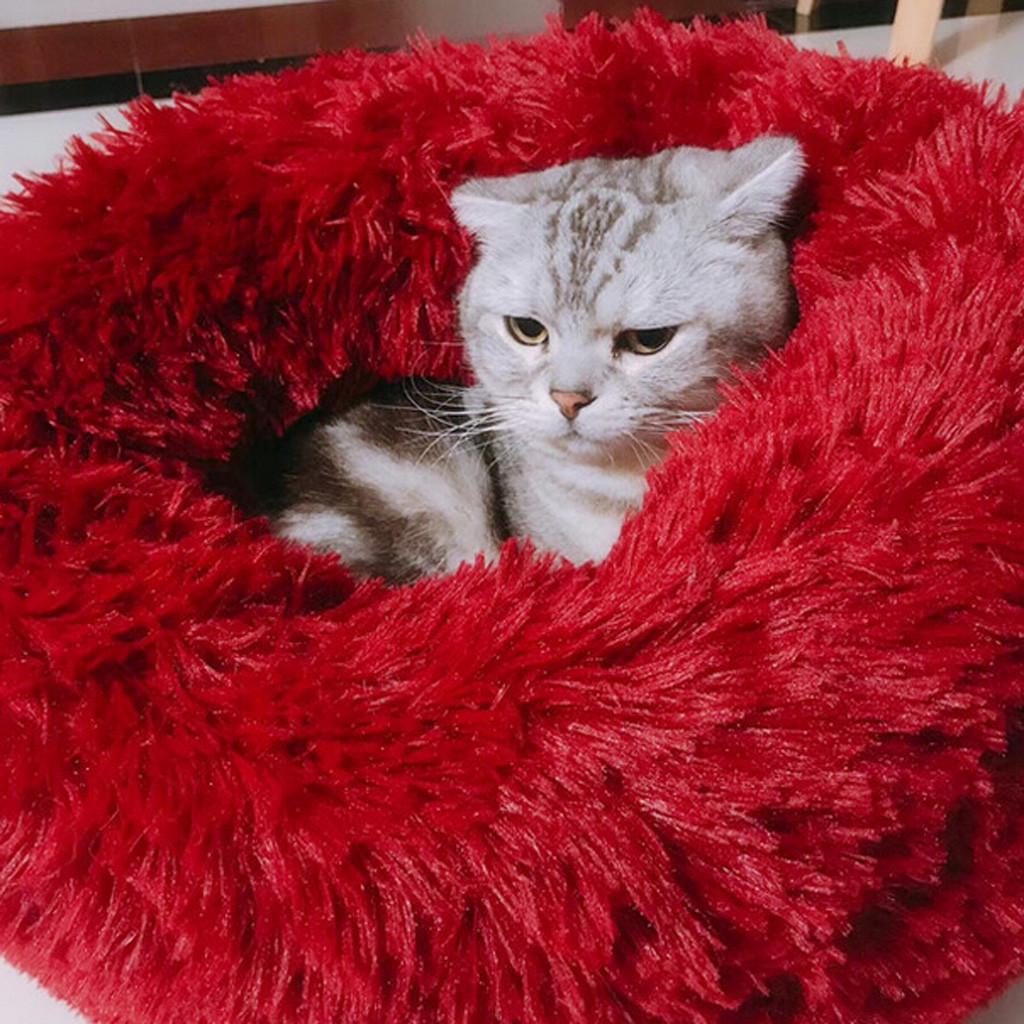 Comfortable Plush Kennel Dogs Pet Litter Deep Sleep PV Litter Sleeping Bed