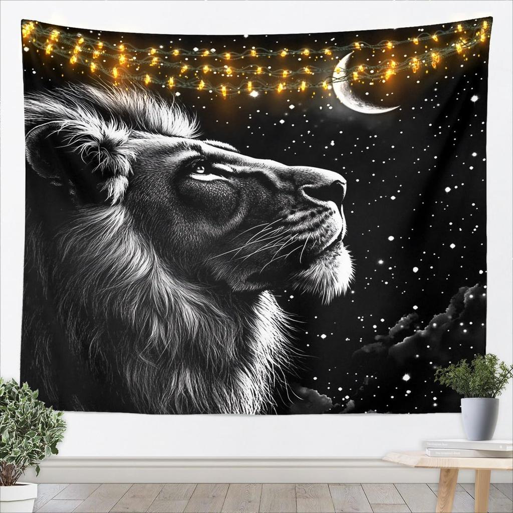 Zebra Wall Hanging Blanket Large Black White Glitter Tapestry for Kids Animal Print Wall Art Women Men Teens Geometric Stripes