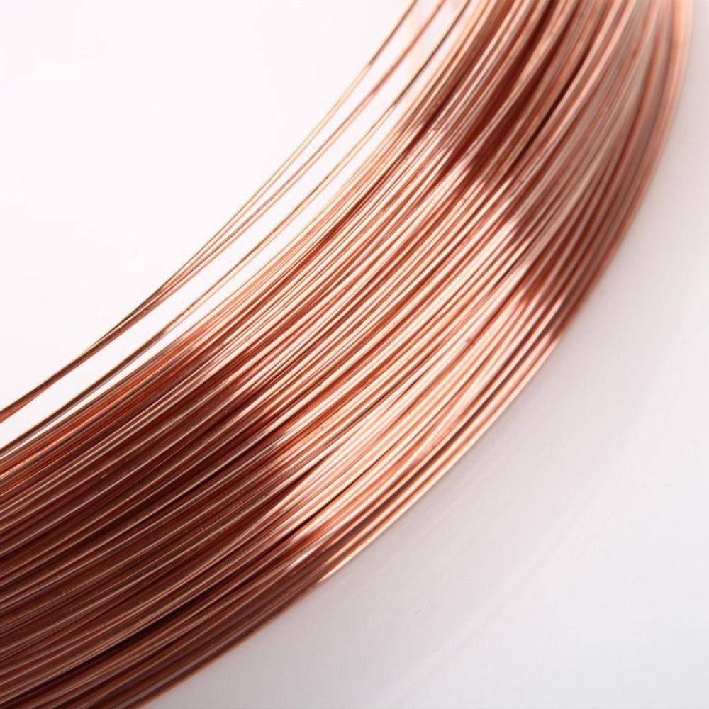 Bare Uncoated Surface Bare Copper Wire 0.1-2mm Copper Coil Wire  Electrical Wiring