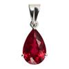 Natuurlijke Rode Robijn Hanger 14 karaat Peer Geslepen Edelsteen 925 Sterling Zilver Edelsteen Sieraden Cadeau