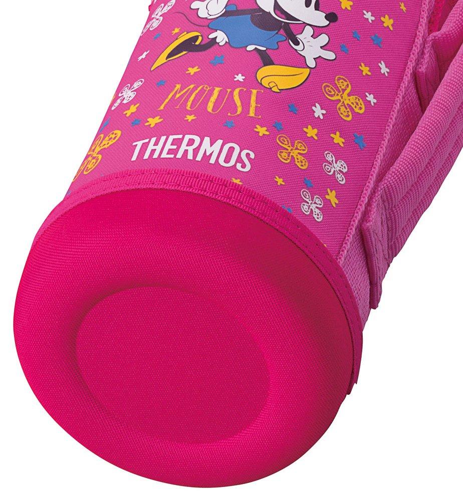 Thermos Vacuum Insulated Disney Minnie Pink PFL 2-Way Bottle, Mouse, 630ml/600ml, Flower, FHO-600WFDS