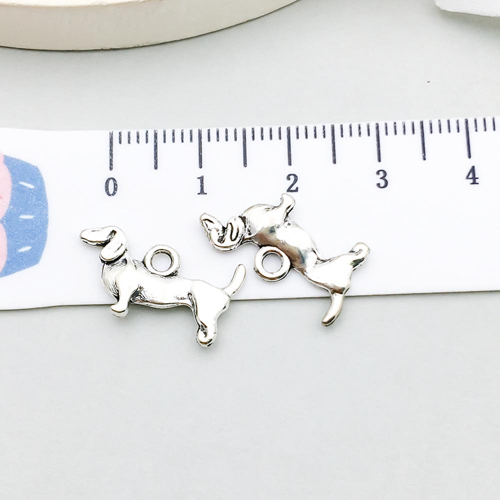 Set di 100 Ciondoli Gatto Farfalla Luna Argento Antico per Braccialetti e Collane Fai da Te
