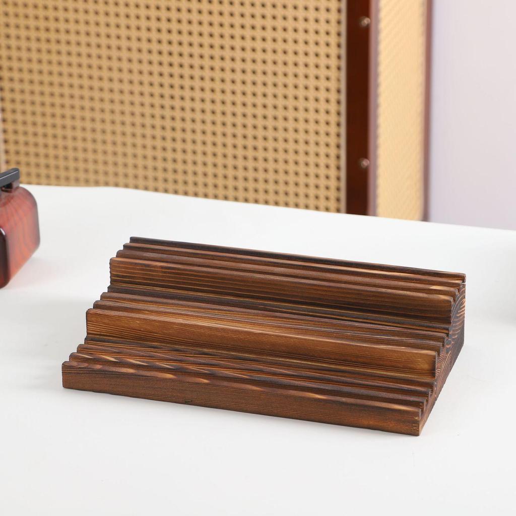 Wooden Three-Tier Medal & Coin Display Rack