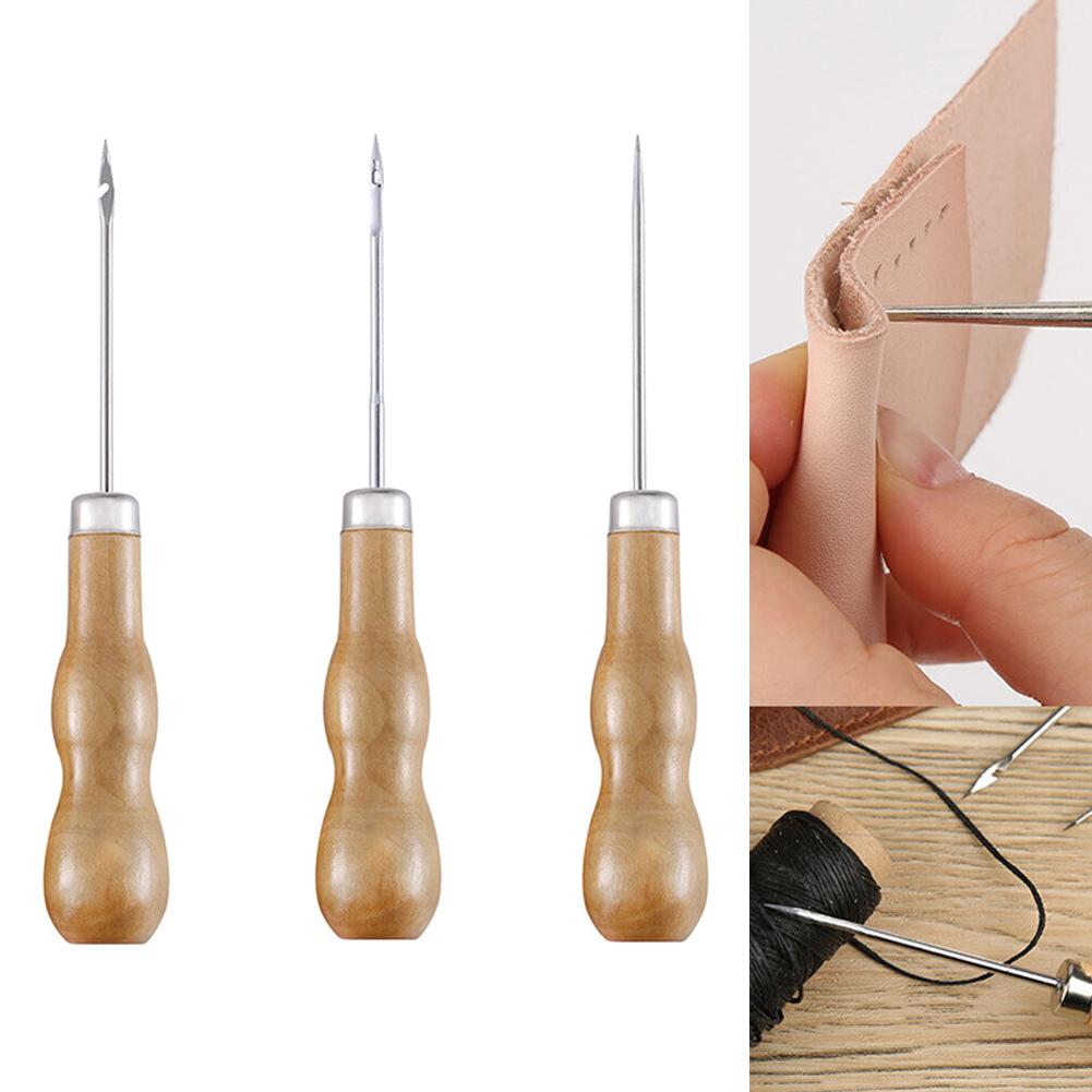 Craft Stitch Needle DIY Shoe Repair Leather Sewing Awl