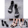 Elegant Women's Summer Sandals With Peep-toe And Low Heel For Stylish Comfort