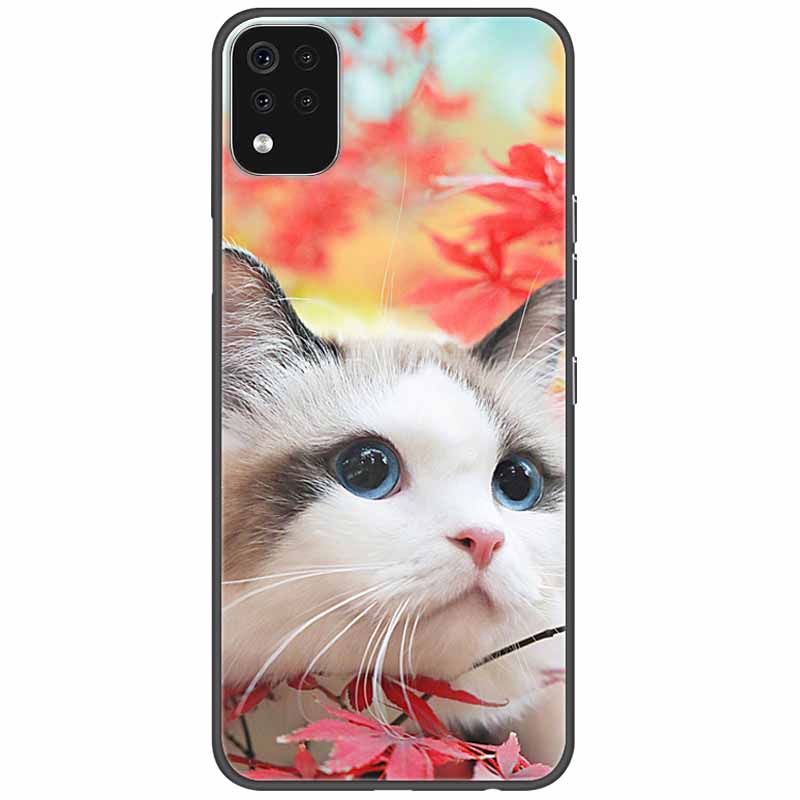 Phone Case For LG K42 K52 K62 Q52 Case Soft Painted Wolf Silicone Black Covers For LG K62 Cases K 42 Shockproof Funda for LGK52