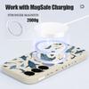 Magnetic Case For Samsung Galaxy S26 S25 S24 Ultra S23 S24 S25 FE For Magsafe Wireless Charge Whale Print Soft TPU Phone Cover