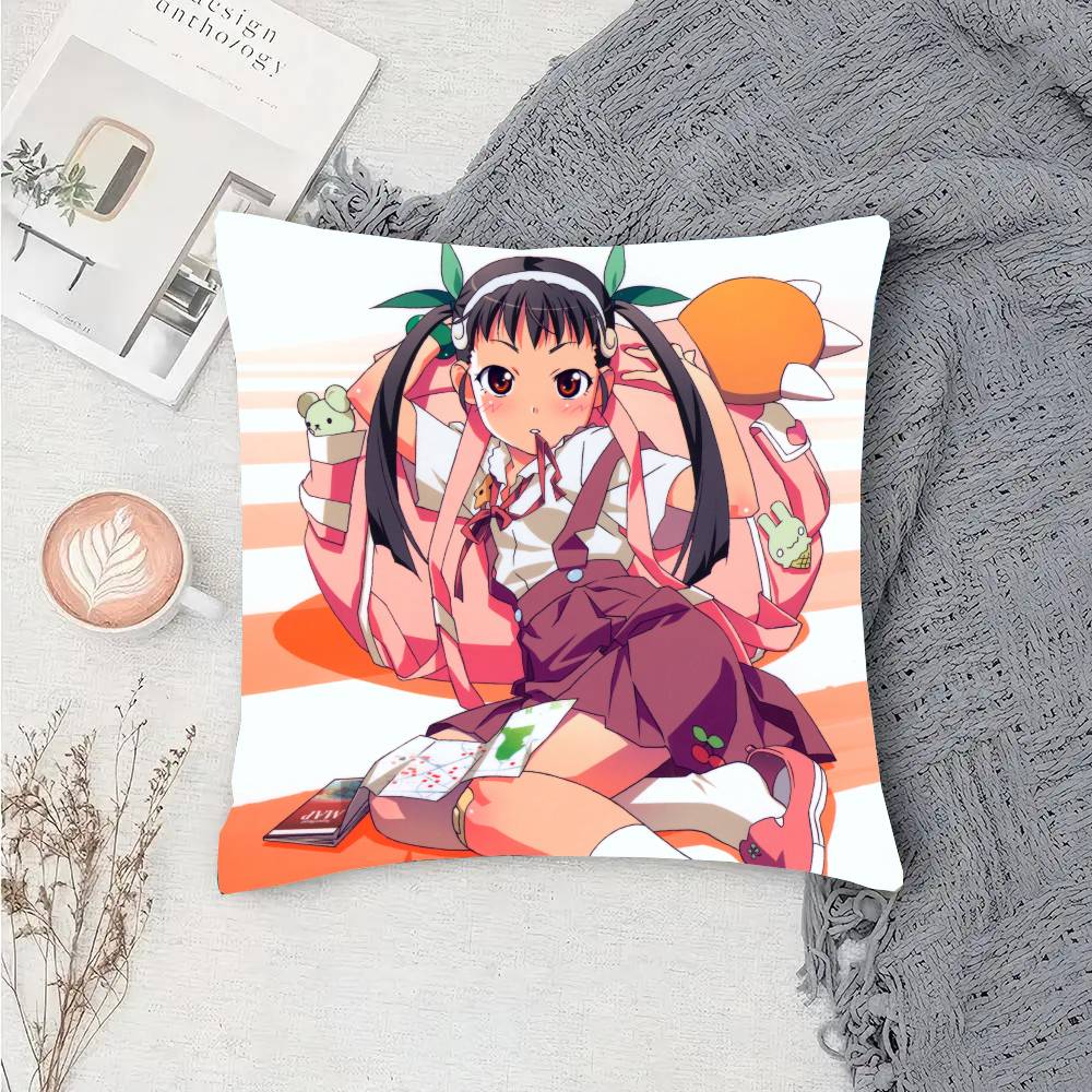 Anime M-Monogatari Series Pillow Case Sofa Cushion Cover Room Home Decoration