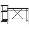 Desk Black Oak Effect 135 x 50 x 90 cm