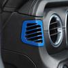 2xInner Blue Dashboard Side AC Air Outlet Vent Cover for Jeep Wrangler JL JT 18+