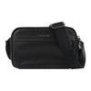 Graham 23 Letter Logo Smooth Cow Leather Messenger Bag Shoulder Crossbody Bag Medium Men's Black