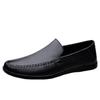 Men'S Shoes Loafer Leather Shoes Foot Cover Leather Cowhide Flat Bottom Driving Casual Beanie Shoes Handmade Single Shoes