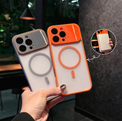 Coque Magnétique Mate Translucide Armure de Luxe Pour iPhone 17 16 15 14 Plus 13 12 Pro Max Coque Pour Charge Sans Fil Magsafe
