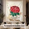 Custom Text Tapestry England Rugby Print Wall Tapestry Indoor Living Room Wall Decor